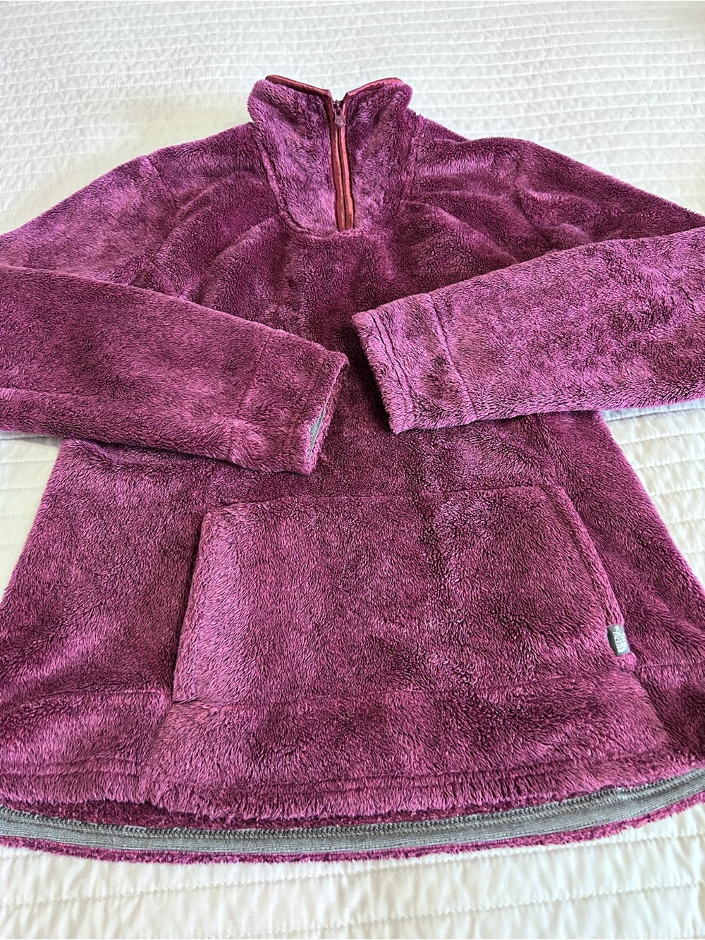 The North Face Women’s M Purple High Pile Plush Fleece 1/4 Zip Pullover Cozy